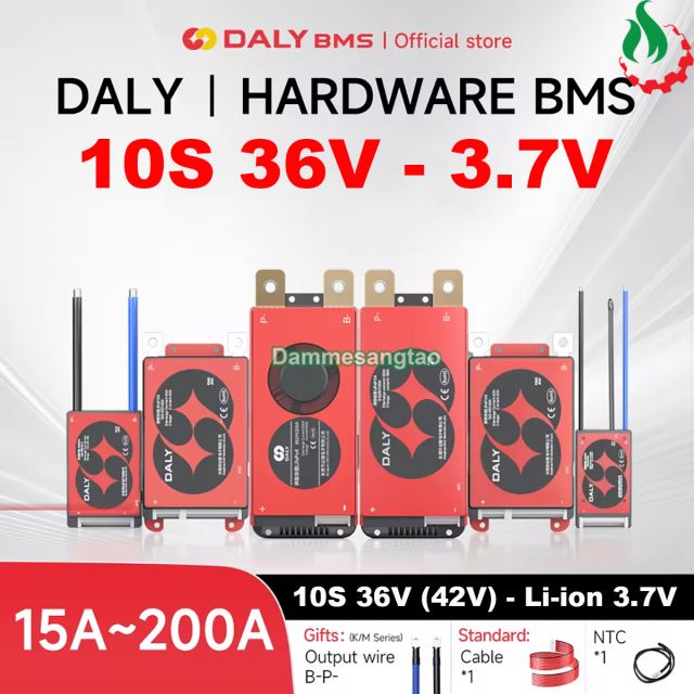 Mạch 10S 36V (42V) Daly bảo vệ pin Li-ion 3.7V